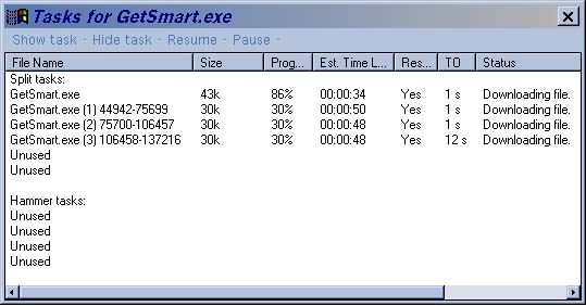 GetSmart - The Task Manager - screen shot